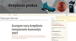 Desktop Screenshot of krepsinioprekes.lt