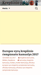 Mobile Screenshot of krepsinioprekes.lt